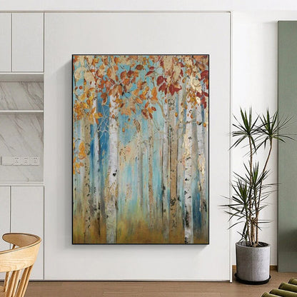 Autumn Birch Forest Art for Fall - Themed Home & Nature - Loving Studio DLZ2137