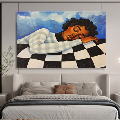 Peaceful Nap Art for Home Office Break Area & Wellness Retreat SC402