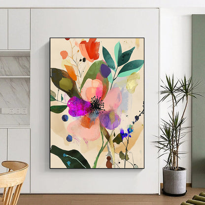 Colorful Floral Abstract for Romantic Home Bedroom & Garden - Inspired Bridal Suite STSC1045
