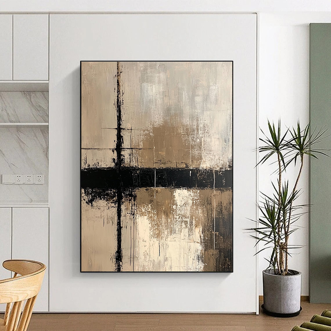 Textured Neutral Abstract for Creative Studio & Rustic - Modern Home STSC437