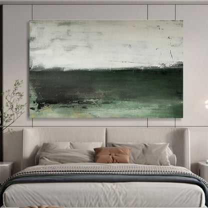 Gray - Green Minimalist Abstract Art for Scandinavian - Style Dining Areas DLZ2648