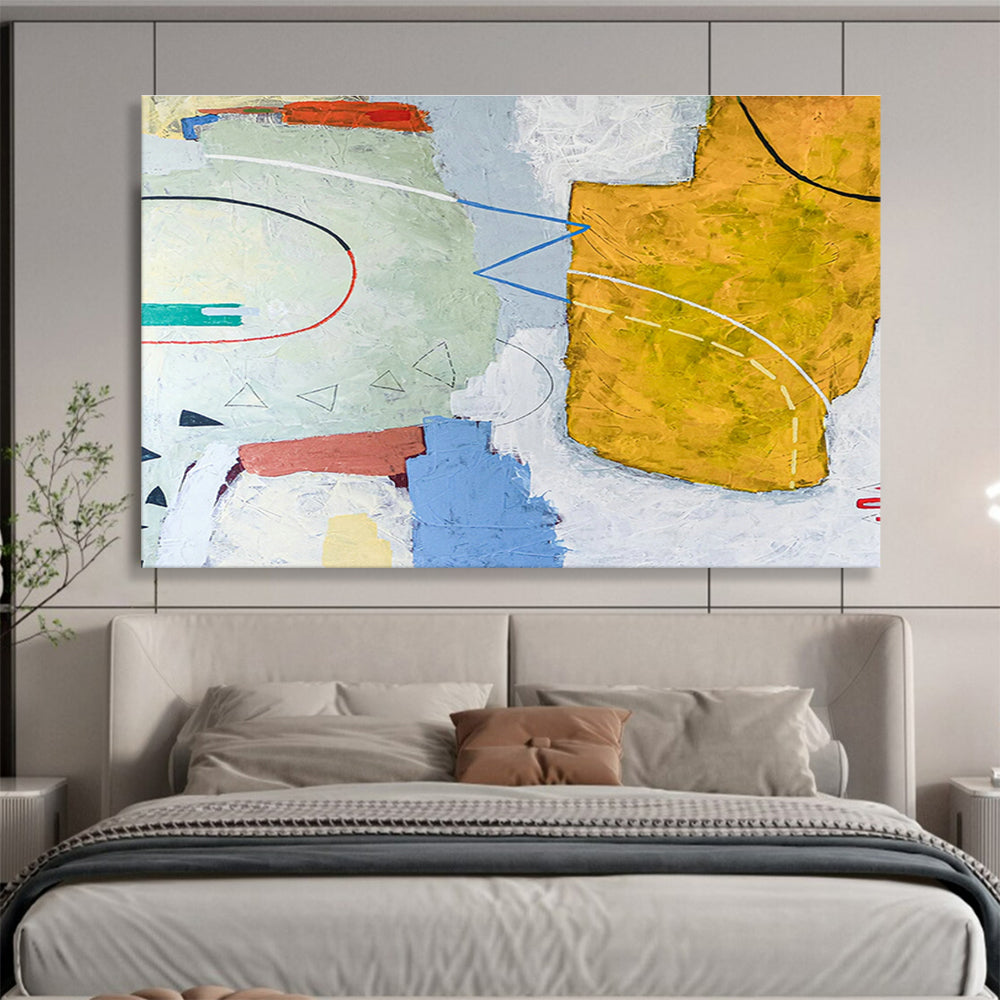 Colorful Geometric Abstract for Creative Office Break Area DLZ2943