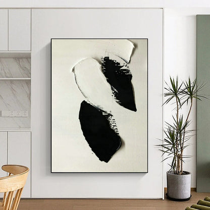 Black - White Color Block Art for Industrial Loft Office & Avant - Garde Gallery DLZ1584