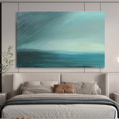 Misty Sea Abstract Art for Coastal Home Study & Art Gallery Seaside Exhibition SC497