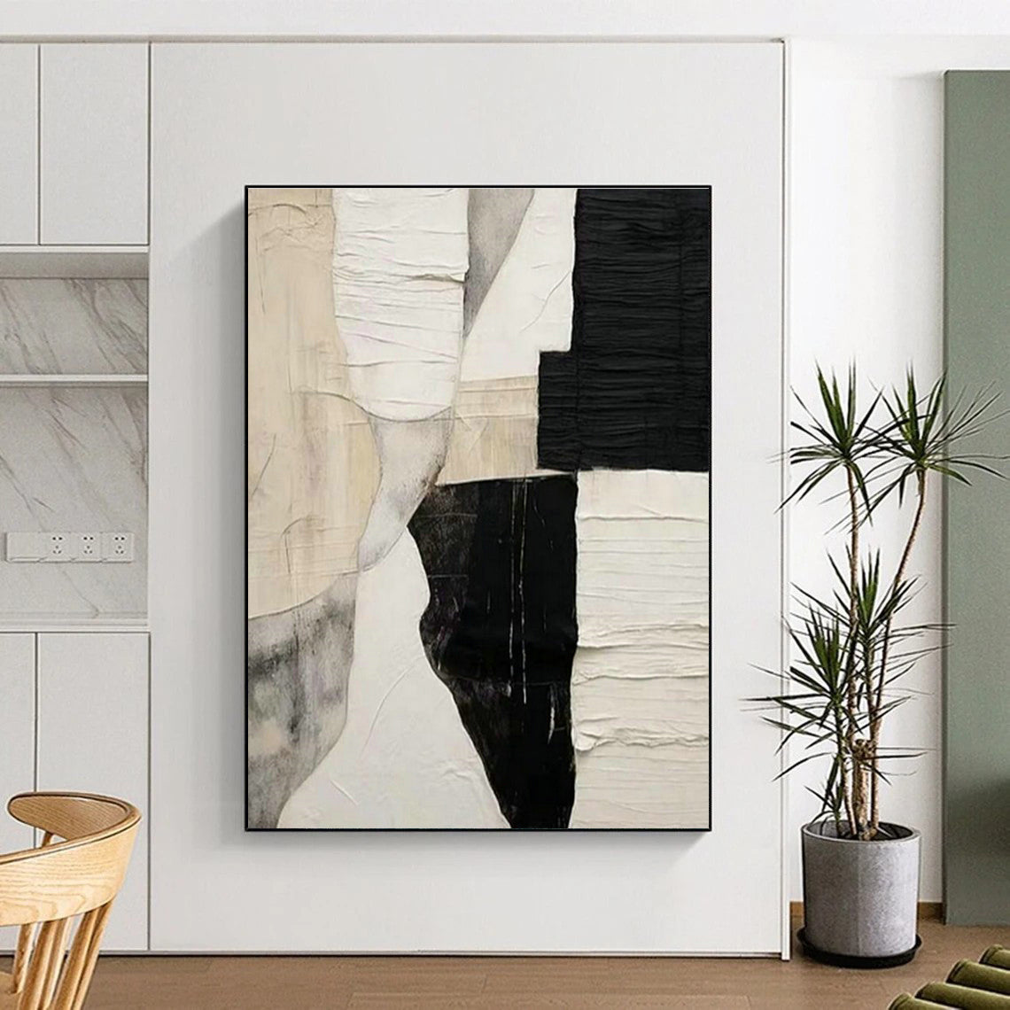 Collage - Texture Art for Modern Home Office Accent Walls DLZ0250