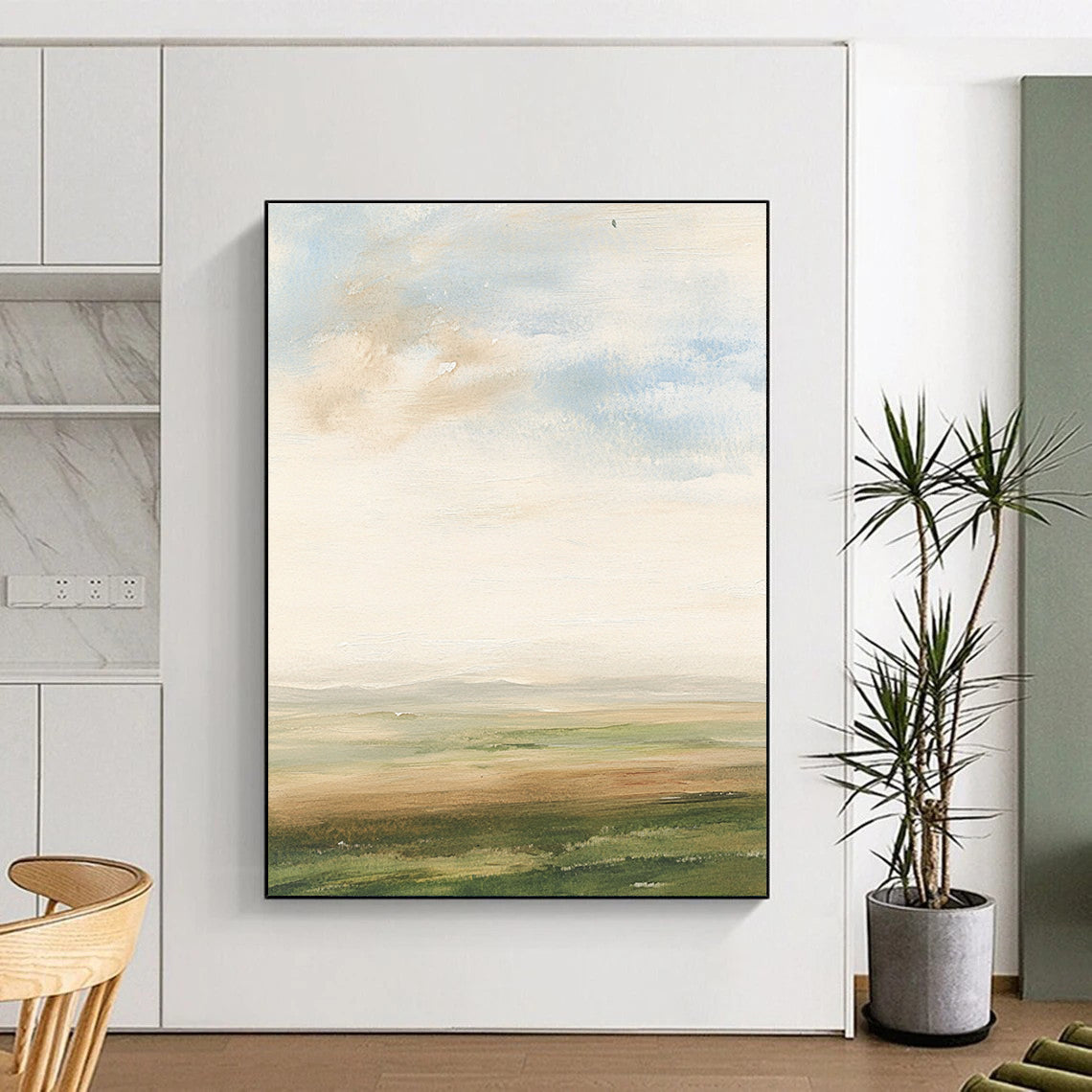 Watercolor Landscape for Rustic Home Library & Nature Lover’s Café STSC497