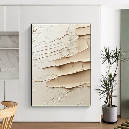 Beige Textured Layers for Minimalist Bedroom & Neutral - Toned Office STSC1284