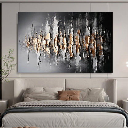 Black - Gold 3D Abstract Art for Luxurious Home Offices DLZ2425