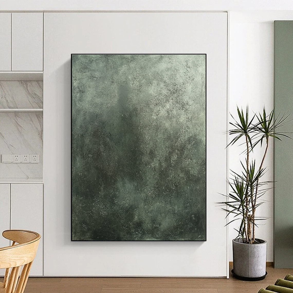 Grayish - Green Textured Background for Industrial - Style Restaurant & Modern Art Gallery STSC1290