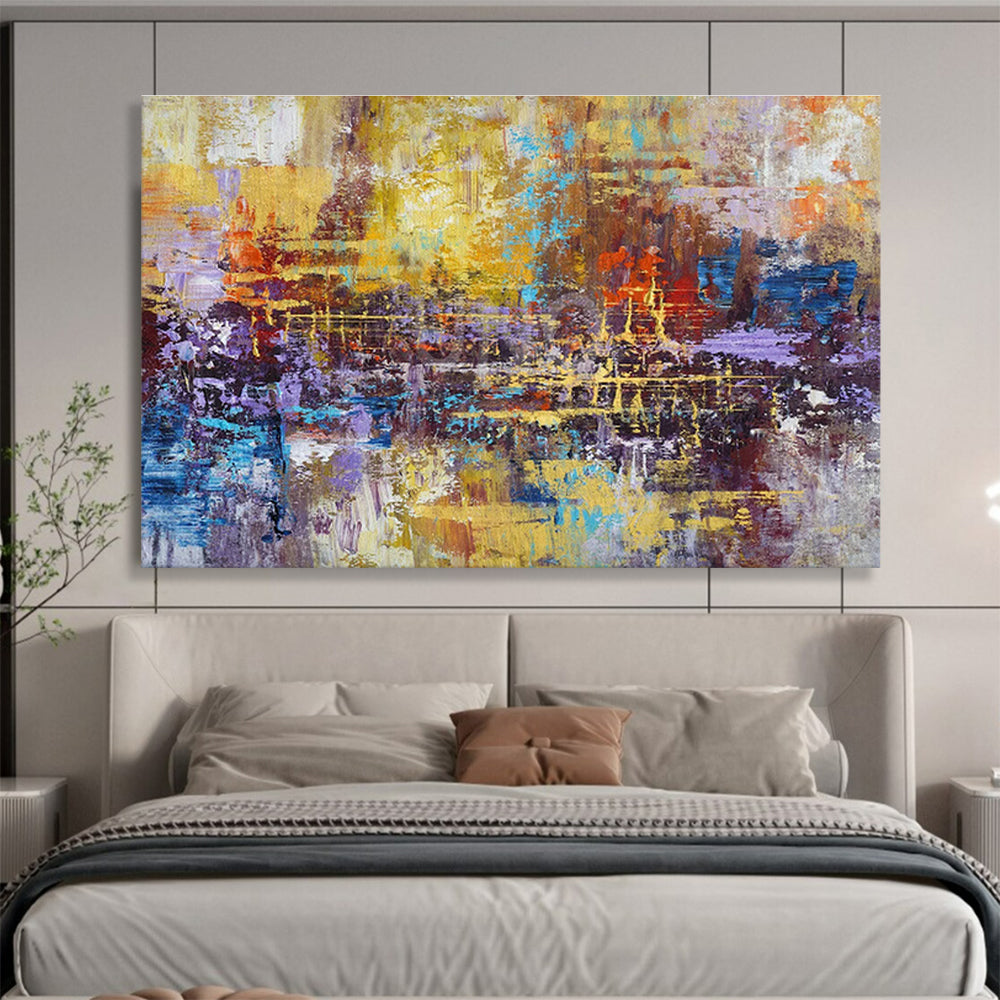 Colorful Urban Abstract Art for Creative Coworking Spaces DLZ2538