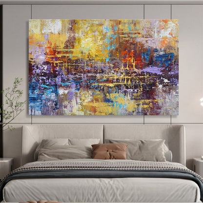 Colorful Urban Abstract Art for Creative Coworking Spaces DLZ2538