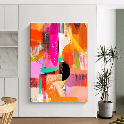 Vibrant Abstract Composition for Playful Kids’ Room & Art - Loving Office STSC1222