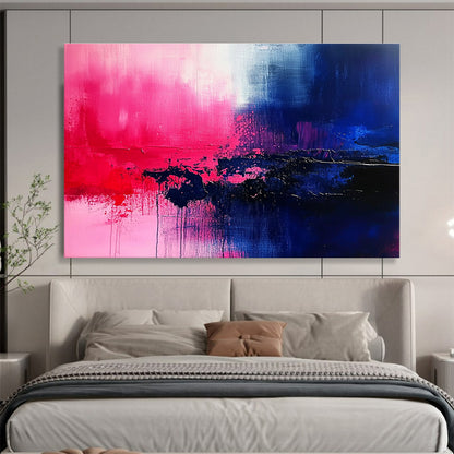 Pink - Blue Abstract Art for Creative Studio & Nightclub Lounge SC026