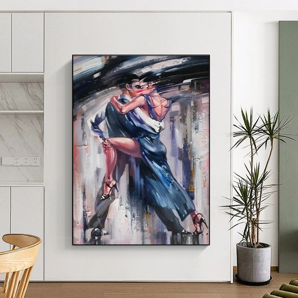 Dynamic Dance Couple Art for Ballroom & Latin Restaurant DLZ2332