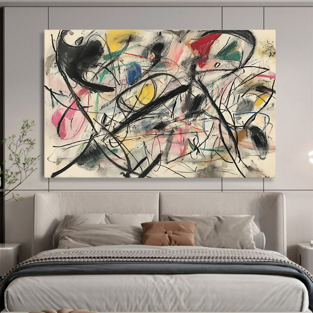 Dynamic Abstract Lines Art for Modern Art Gallery & Trendy Studio SC303