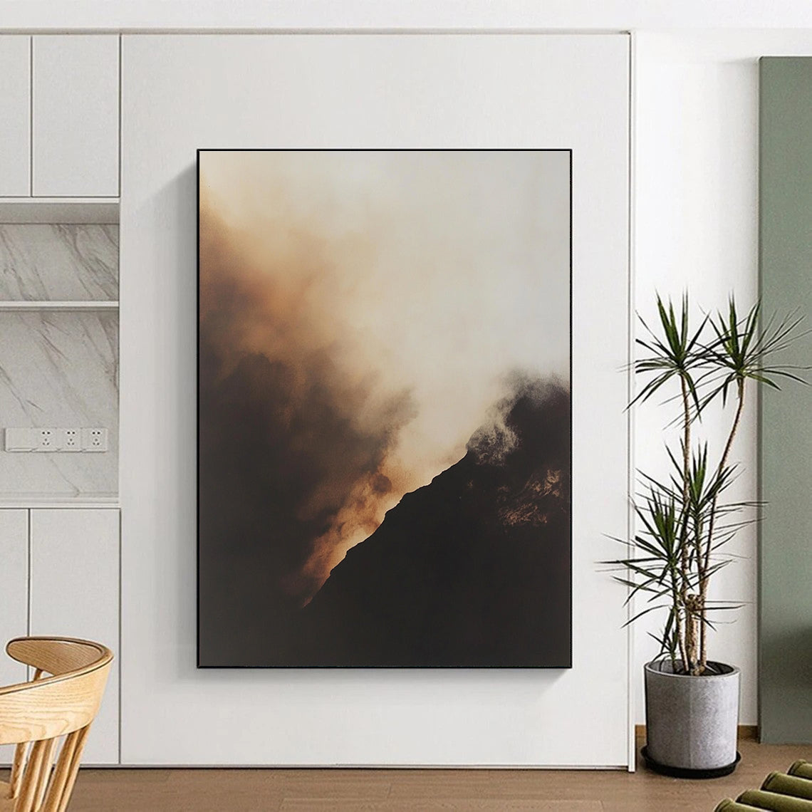 Misty Mountain Art for Bedroom & Meditation Room STSC698