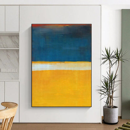 Blue - Yellow - White Art for Modern Office & Art - Loving Home DLZ2097