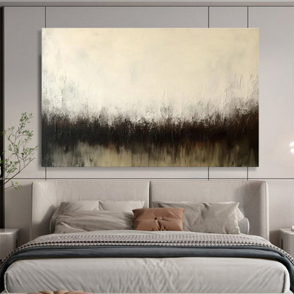 Dark - Brown Gradient Abstract Art for Sophisticated Dining Room DLZ2717
