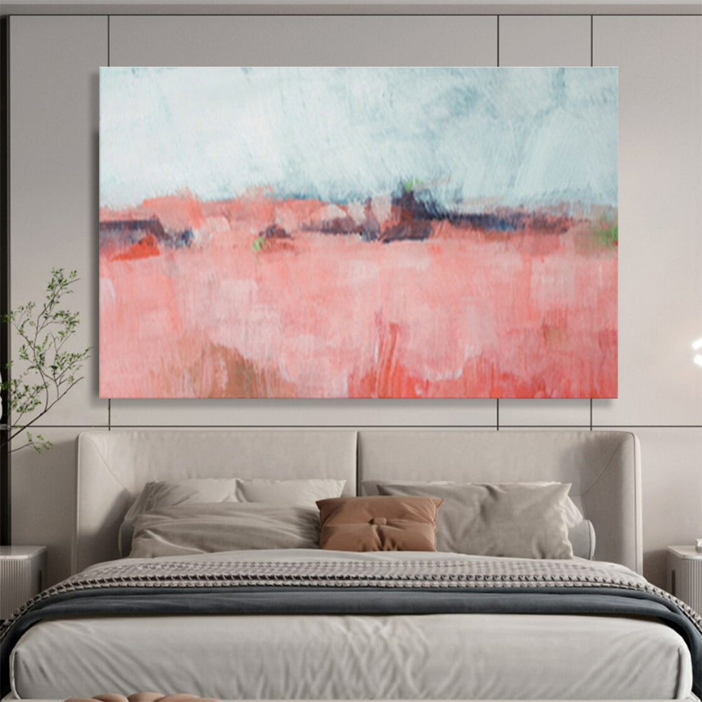 Pink - Field Abstract Landscape Art for Playful Kids’ Room DLZ2800