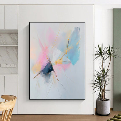 Pastel Abstract with Gold for Luxury Bedroom & Upscale Boutique STSC783