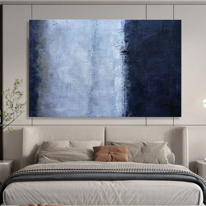 Blue - Gray Abstract Art for Modern Office Reception Area Walls DLZ3224