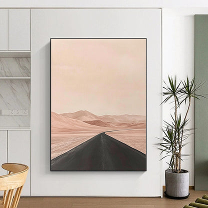 Pink Desert Road Art for Bohemian Home & Travel - Themed Gallery STSC1093
