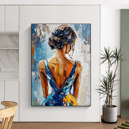 Back View of a Woman for Feminine Spa & Elegant Dining Room STSC863