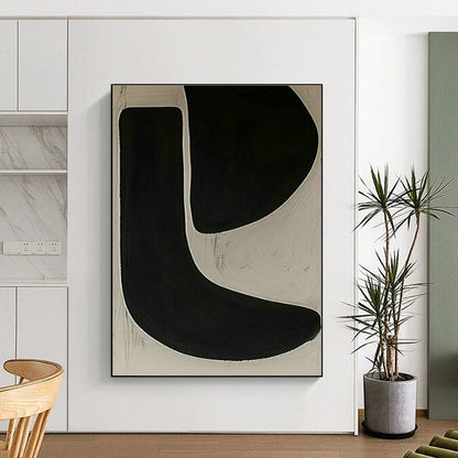 Subtle Curved Line Art for Yoga Studio & Bedroom DLZ2009