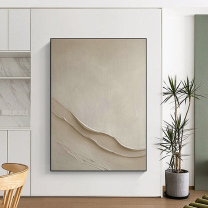 Textured Light Brown Art for Minimalist Home Office & Art Gallery Lounge DLZ1969