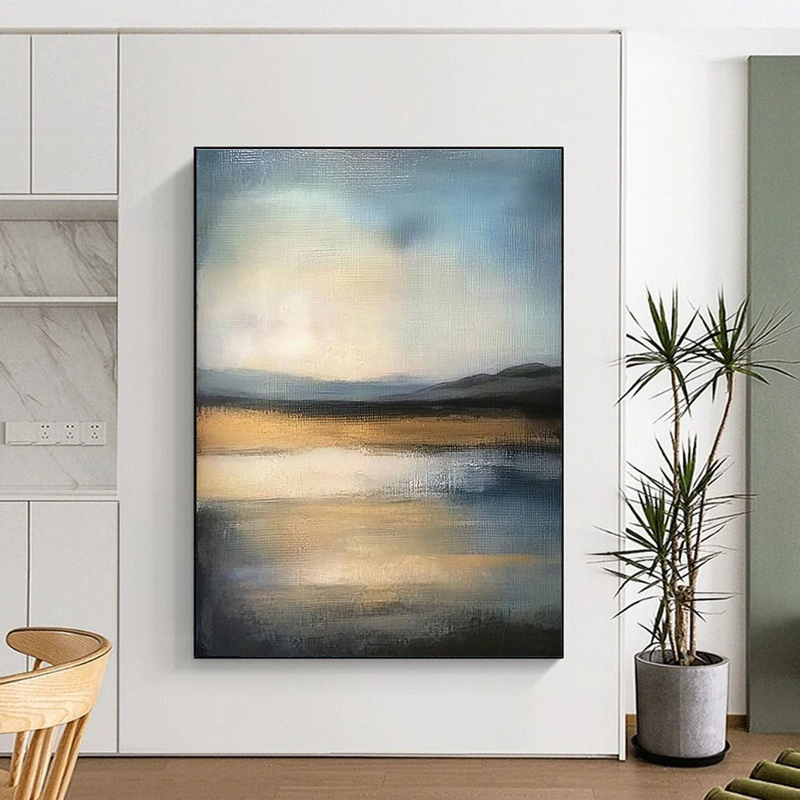 Abstract Landscape Impressionistic Art for Bohemian - Style Lounge & Creative Home Studio STSC1495