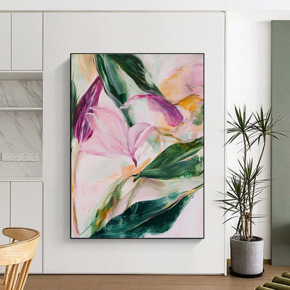 Pastel Floral Abstract for Romantic Boudoir & Light - Filled Tea Room STSC315