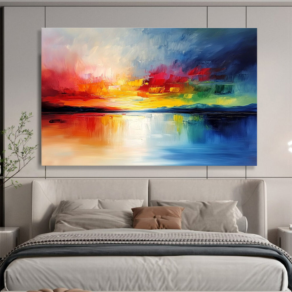 Rainbow Sunset Art for Creative Studio & Colorful Kids’ Room SC076