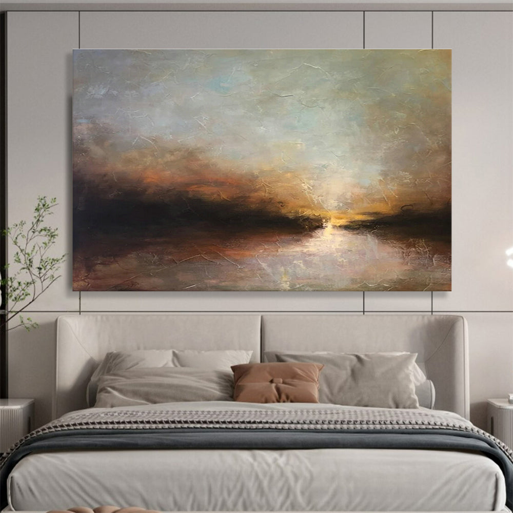 Cracked Texture Landscape Art for Vintage - Style Café Backdrops DLZ3158