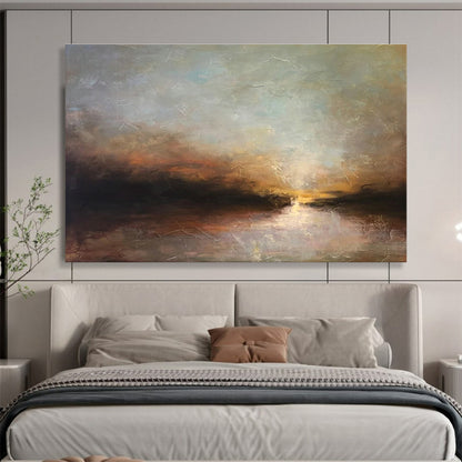 Cracked Texture Landscape Art for Vintage - Style Café Backdrops DLZ3158