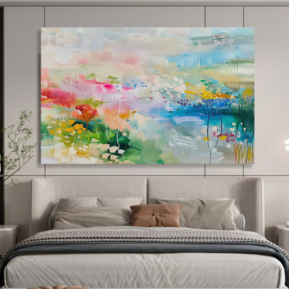 Colorful Pastoral Abstract Art for Charming Sunroom DLZ2878