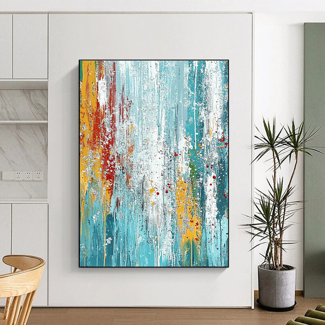 Colorful Drip Abstract Art for Kids’ Playroom & Art Studio STSC719