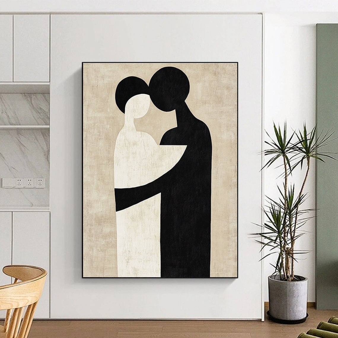 Abstract Embrace for Romantic Bedroom & Wedding Venue STSC473