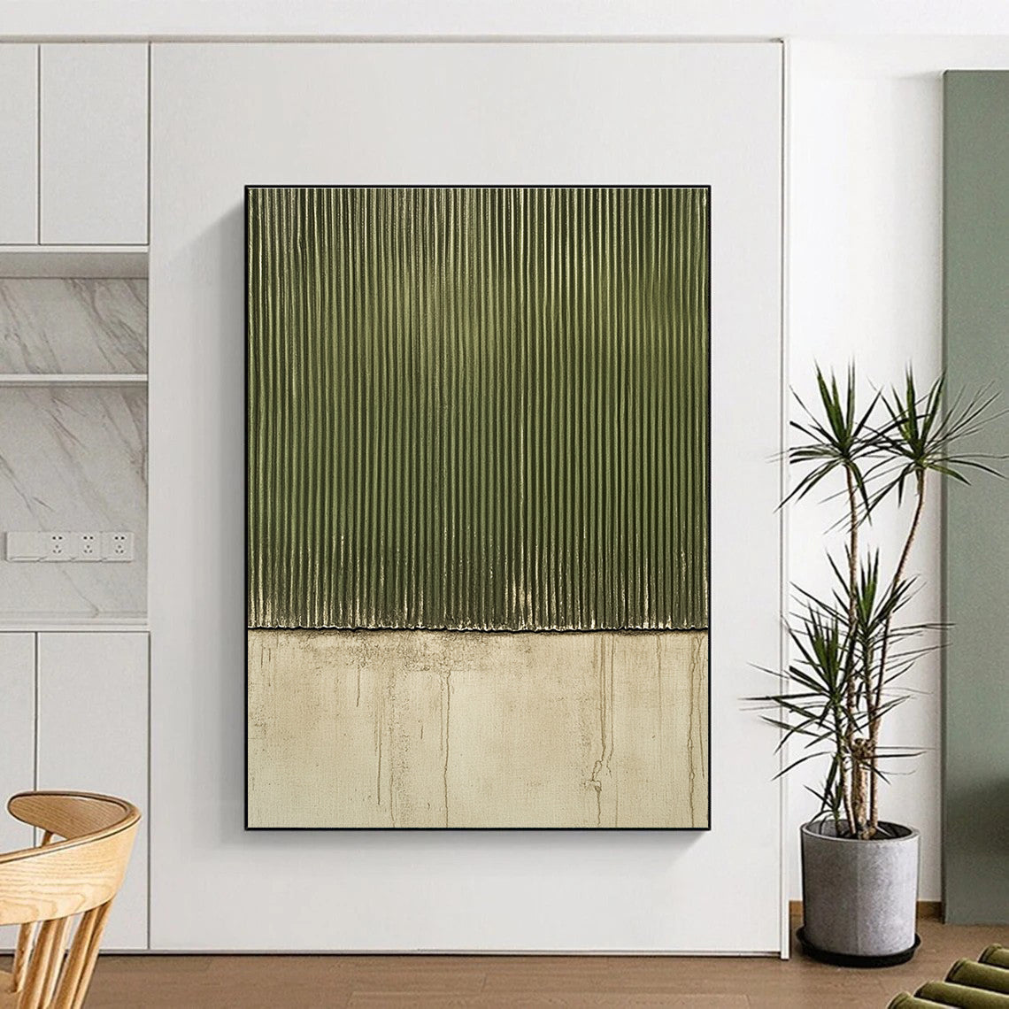 Green Corrugated Texture for Industrial - Style Loft & Architectural Design Studio STSC958