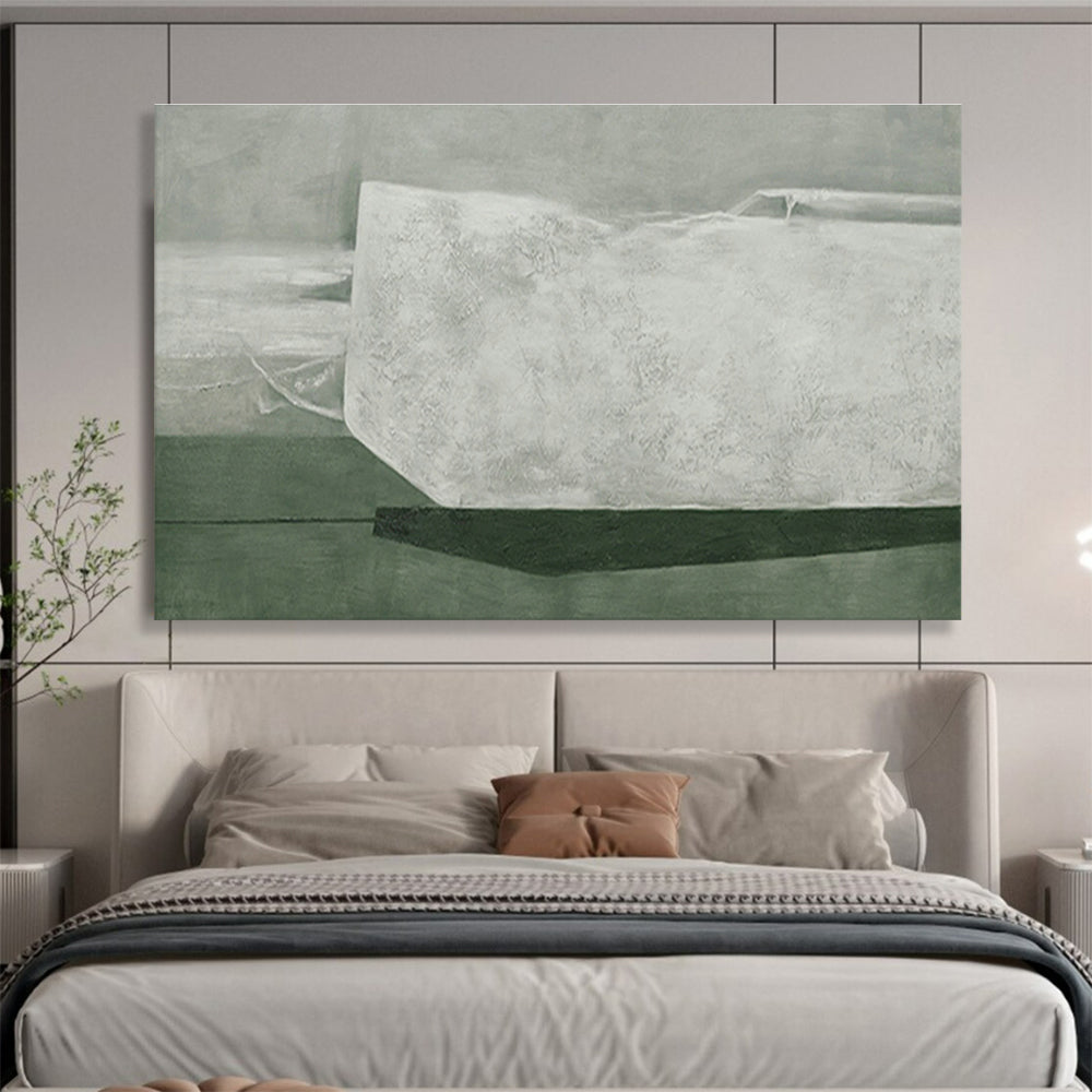 Gray - White Textured Abstract for Contemporary Art Studio DLZ2995