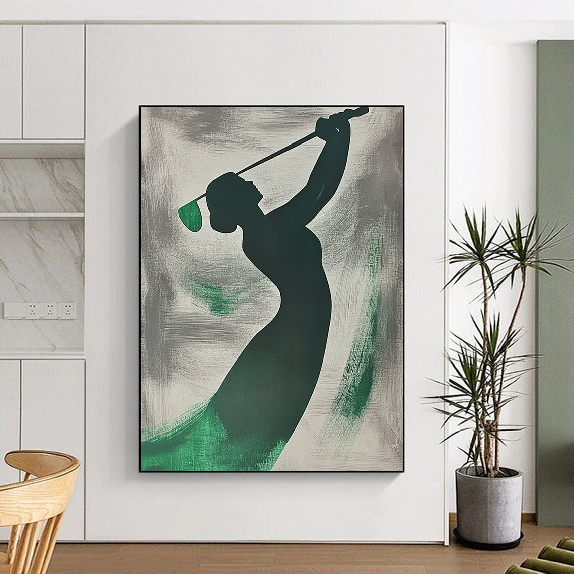 Golfer Silhouette Art for Sports - Loving Home Den & Golf Clubhouse STSC1065
