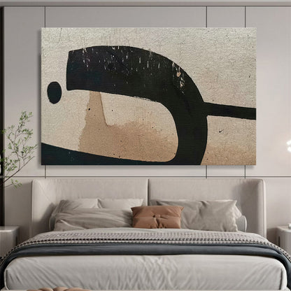 Black - Brown Abstract Art for Minimalist Home Offices DLZ2523