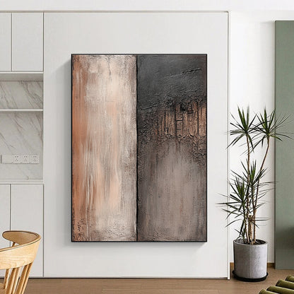 Two - Tone Textured Abstract for Industrial - Style Loft & Modern Art Gallery STSC538