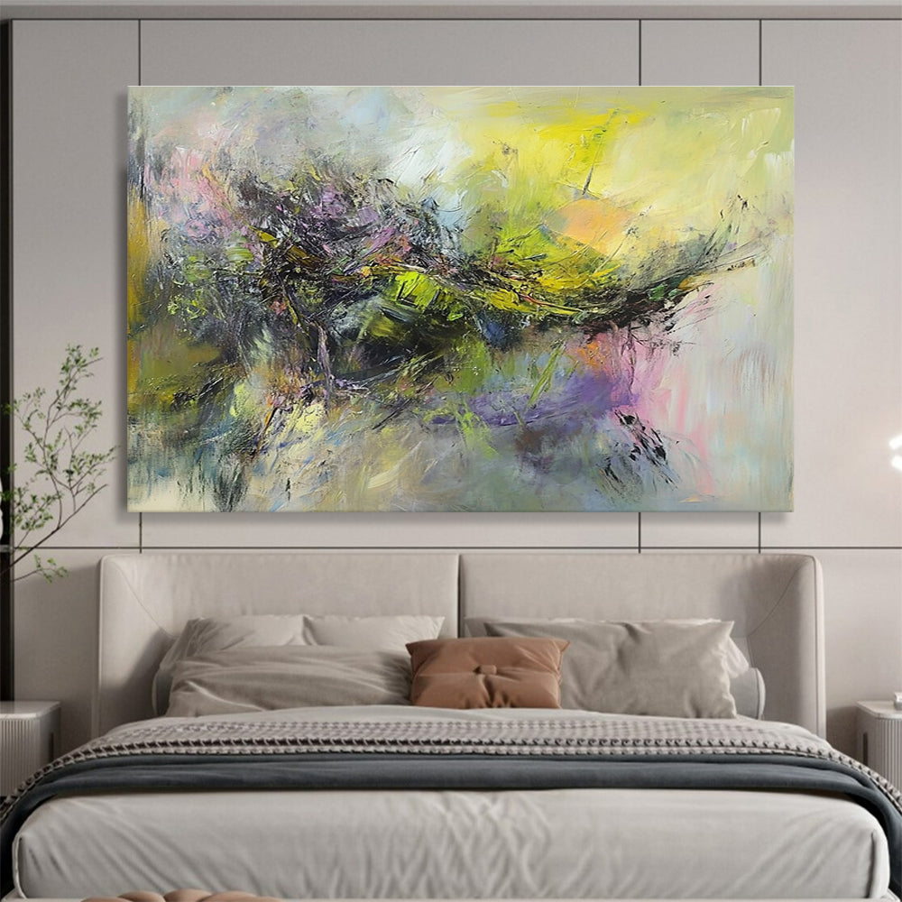 Colorful Abstract Fusion Art for Bohemian - Style Home & Creative Art Space SC305