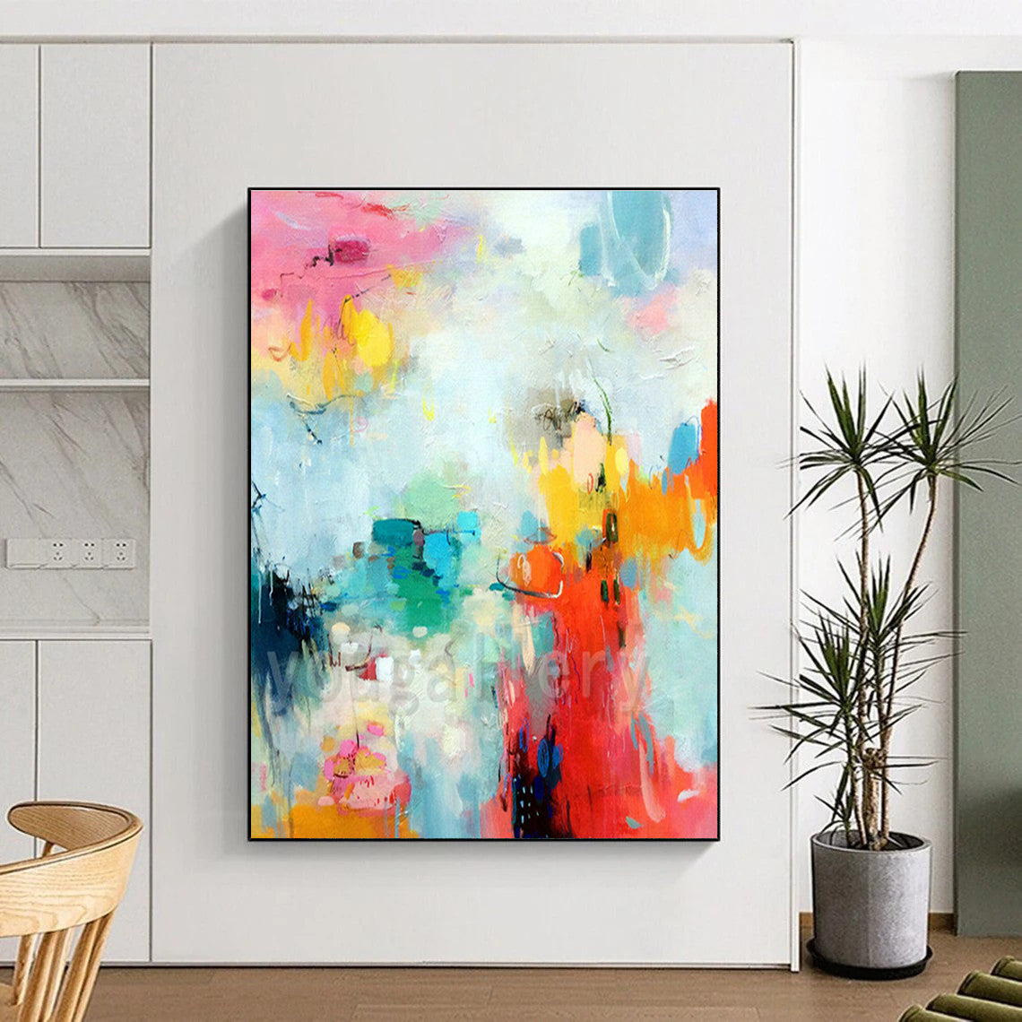 Fresh Color Abstract Art for Modern Café & Art Studio Break Area DLZ1072