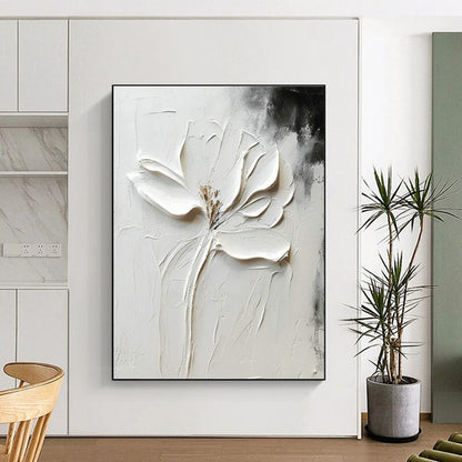 3D White Flower Close - Up for Elegant Boudoir & High - End Floral Boutique DLZ0908