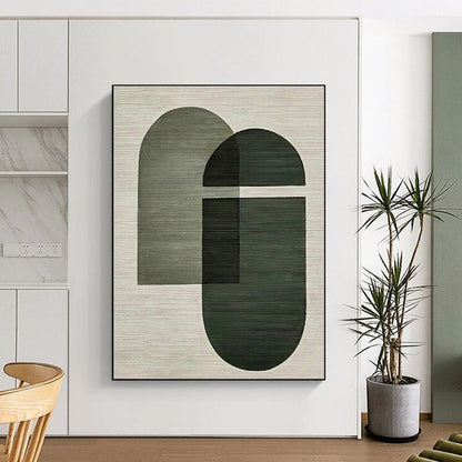 Simple Geometric Art for Minimalist Yoga Studio & Modern Home Entryway DLZ1519
