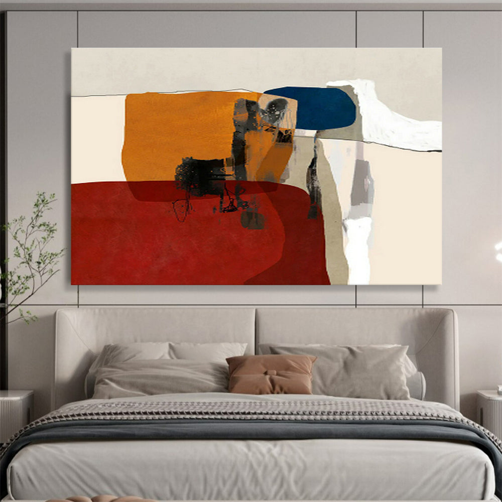 Color - Block Geometric Abstract Art for Lively Family Room DLZ2741