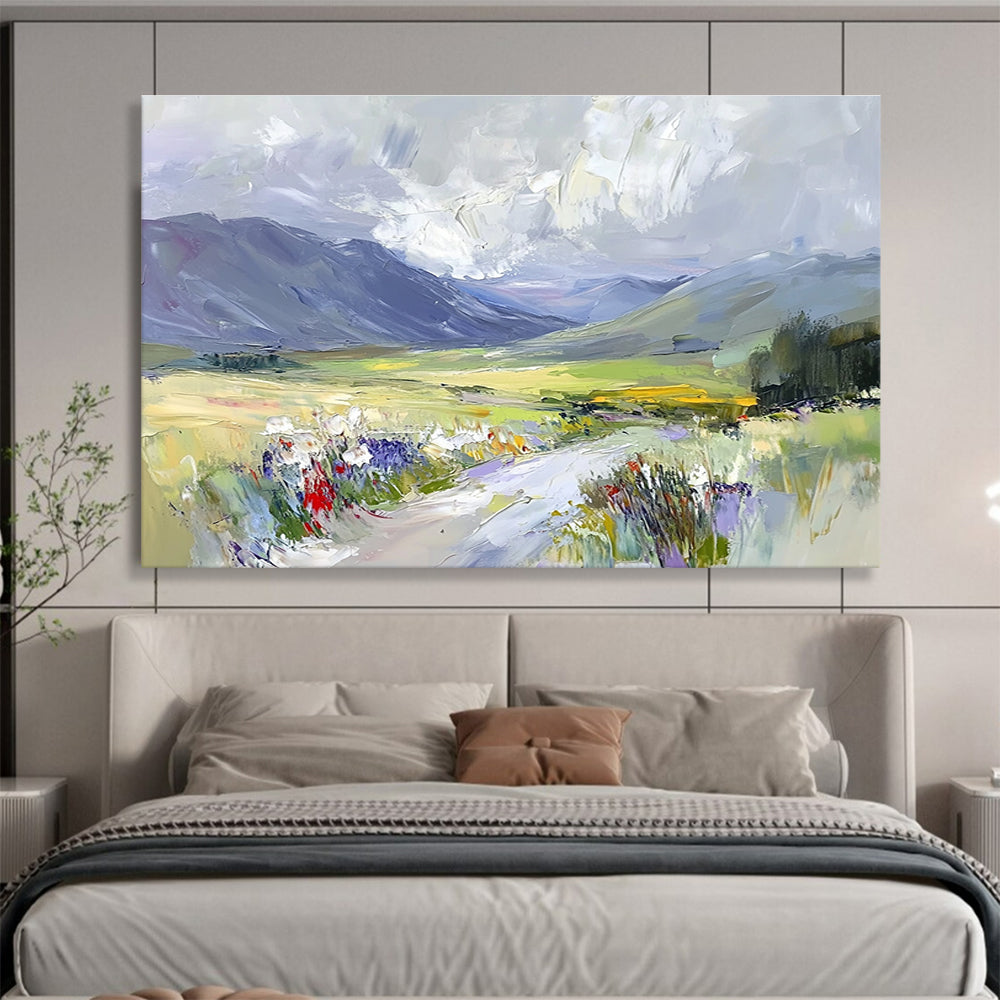 Impressionistic Valley Art for Nature Lover’s Bedroom & Countryside Retreat Lounge SC473