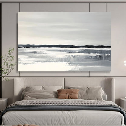 Monochrome Landscape Art for Minimalist Living Room & Serene Spa SC154