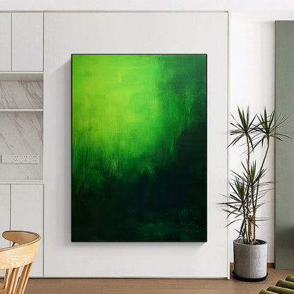 Green Gradient Abstract for Nature - Themed Living Room & Eco - Friendly Office STSC310